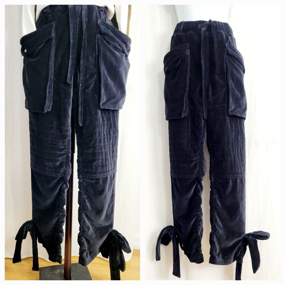 Nicholas K Velvet Cargo Joggers / M - Picture 3 of 7